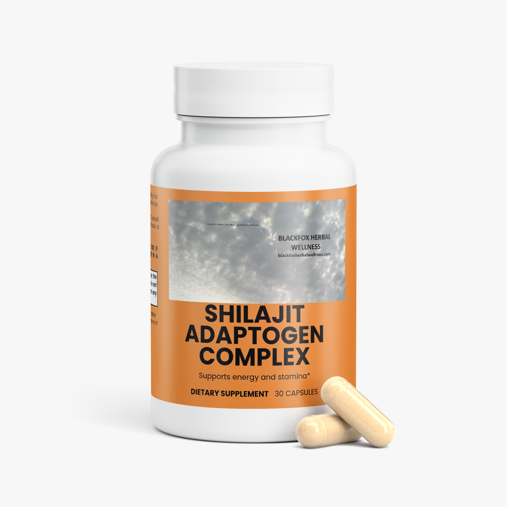 Shilajit Adaptogen Complex BLACKFOX HERBAL WELLNESS   blackfoxherbalwellness.com