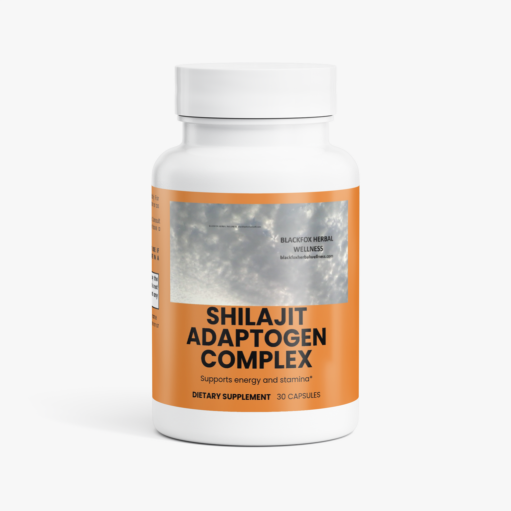 Shilajit Adaptogen Complex BLACKFOX HERBAL WELLNESS   blackfoxherbalwellness.com
