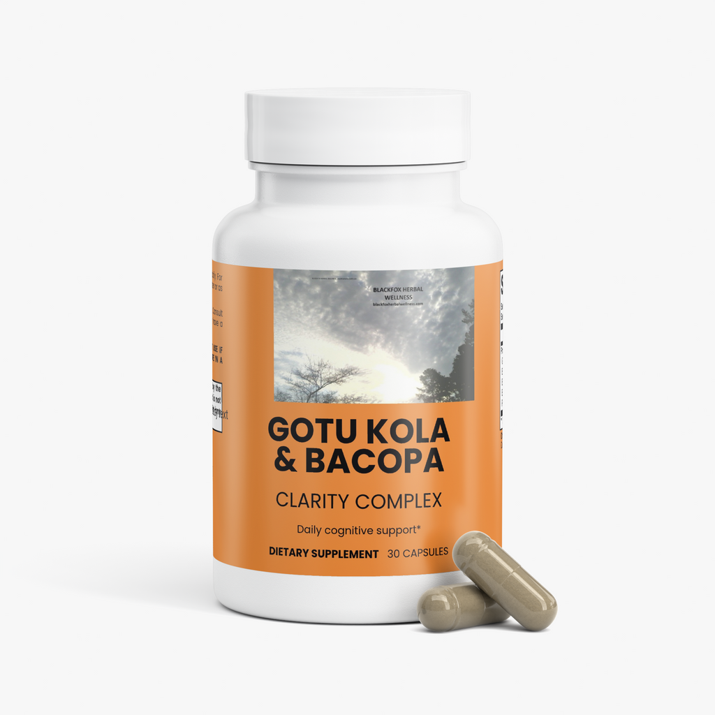 Gotu Kola & Bacopa Clarity Complex BLACKFOX HERBAL WELLNESS   blackfoxherbalwellness.com