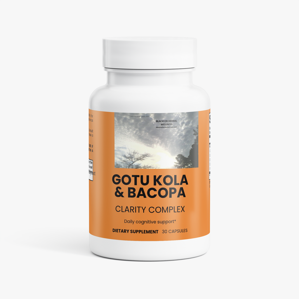 Gotu Kola & Bacopa Clarity Complex BLACKFOX HERBAL WELLNESS   blackfoxherbalwellness.com